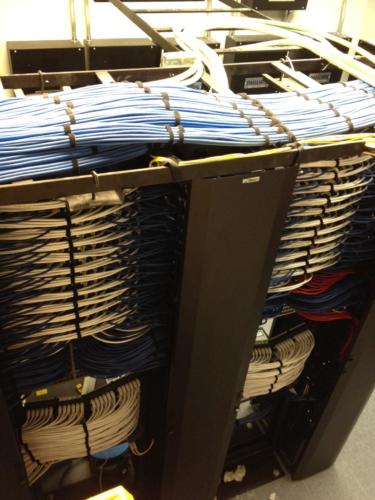 <strong>Andover, MA -</strong> CAT6, fiber optic and soundmasking installation